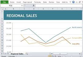 Regional Sales Chart Maker Template For Excel Excel