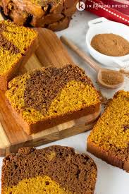 To make the pumpkin yeast bread, we start in the bowl of a stand mixer. Chocolate Swirl Pumpkin Bread Recipe