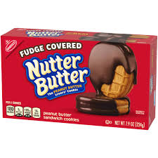 Nabisco, nutter butter cookies (1 serving). Nutter Butter Fudge Covered Peanut Butter Sandwich Cookies 7 9 Oz Walmart Com Walmart Com