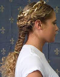 Ancient Greek Braid Hairstyle Greek Hair Roman Hairstyles Historical Hairstyles