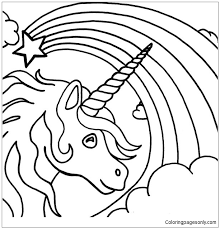 Unicorn Rainbow Coloring Pages Cartoons Coloring Pages Coloring Pages For Kids And Adults