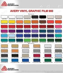 27 Disclosed Avery Vinyl Color Chart