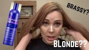 After only a few uses, it does tend to color your hair a bit purple so . Purple Shampoo Hack Shimmer Lights For Brassy Hair Youtube