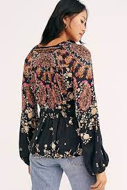 Free people sunbaked floral long sleeve swing minidress. Run Free Blouse Freereadingincsites Run Free Blouse Free People