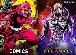 Kro was created by jack kirby and first appeared in 1976's the eternals #1.often referred to as the warlord kro, he is the leader of the deviants, an offshoot of humans that have battled the eternals. Mcu The Direct On Twitter The Look Of The Villainous Kro In The Mcu S Eternals Movie Appears To Be Significantly Deviating From His Original Comics Design Https T Co 7bcospw1nn Https T Co O5ukkycxgm