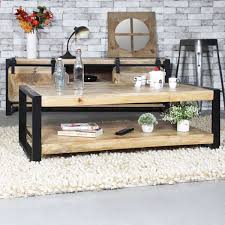 Cette Table Basse Bois Metal Fait Partie De Notre Collection New York Une Ligne De Meubles Industriels E Table Basse Industrielle Table Basse Bois Table Basse