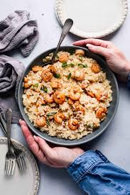 Cook the seafood ahead of time and refrigerate it. Shrimp Risotto Recipe Video Platings Pairings