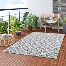 Sie sind sehr pflegeleicht und absolut robust. In Und Outdoor Teppich Flachgewebe Carpetto Fliesenoptik Creme