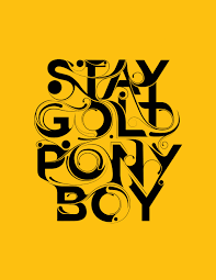 What it basically is about is the cycle of life. Stay Gold Ly Design