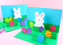 Lie the hearts down so the whole slider is completely flat. How To Make A Pop Up Easter Card Easy Easter Craft For Kids I Heart Crafty Things
