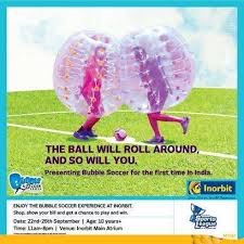 Infusion™ microbubble therapy is a calming experience that offers many benefits to your pet's bathing experience. Smash Bounce And Roll With Bubble Soccer At Inorbit Mall Malad Events In Mumbai Mallsmarket Com