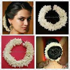 Artificial Hair Gajra By Bridal Flower Jewellery Www Bridalflowerjewellery Weebly Com Southindian Ben Bridal Hairdo Flowers In Hair Indian Bridal Hairstyles