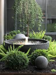 If you have empty pots, basins, extra river rock, lying around from past projects you can easily put them to use and turn them into a soothing oasis that not only sounds pleasant but is also a nice accent to your outdoor. Water Bowl Bubbler Feature Water Features In The Garden Backyard Water Feature Fountains Outdoor