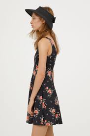 Sleeveless Jersey Dress Black Floral H M Us 1 Fashion Outfits Womens Dresses Fashion