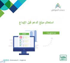 استعلام مبلغ الدعم قبل الإيداع بتلك الطريقة في حساب المواطن chart bar chart map