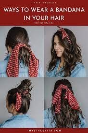 How To Wear A Bandana In Your Hair This Summer An Indigo Day Scarf Hairstyles Headband Hairstyles Hair Styles