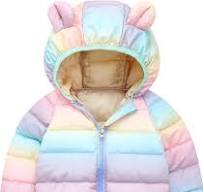 WUSENST Baby Boys Girls Winter Coats Hoods Light Puffer Down Jacket Outwear