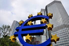 The european central bank (ecb) is headquartered in frankfurt am main, germany. European Central Bank And Euro Sculpture In Frankfurt Germany Encircle Photos