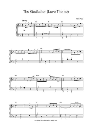 The Godfather Love Theme Piano Music Notes The Godfather Piano Sheet Music