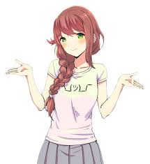 Birthday Present Ideas For Girlfriend Reddit Https Www Reddit Com R Ddlc Comments 8lm0gj E3 83 84 Monika Shrug Improved Repost Literature Club Birthday Girl Meme Girl Birthday