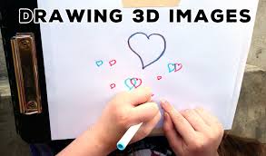 How in the world can we draw something that looks 3d, while in reality being flat on the page? Diy 3d Hand Drawn Pictures Functional Steam Steam Thinkers