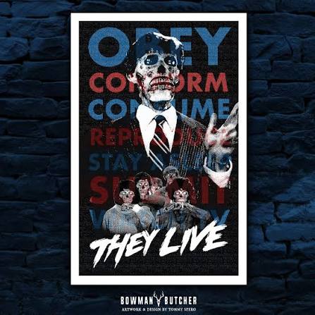 They Live - Alternative Movie Poster / Cult 80s Movies / Gifts for Hor