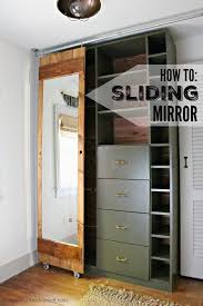 When adding mirrors to existing. How To Build A Sliding Mirror Door For Your Small Closet Sliding Mirror Door Sliding Mirror Closet Makeover