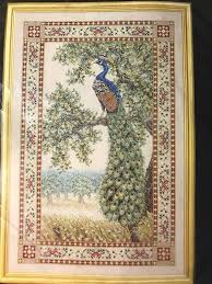 Cross stitch kitchen cross stich needlepoint patterns loom beading cross stitch designs knitting charts embroidery stitches. Teresa Wentzler Beaded Peacock Tapestry Cross Stitch Kit Fabric Floss Beads New Ebay Cross Stitch Cross Stitch Pictures Cross Stitching