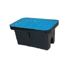 Draper Low Profile Water Meter Box Blue Lid 230mm - Promains