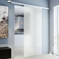 Lieferung ➨ nach maß hier konfigurieren! Glasschiebetur Vollflachig Satiniert 775x2035mm Schiebeturen Profi