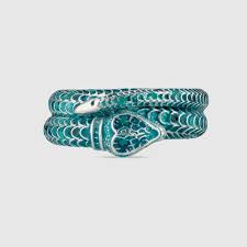 Shop The Gucci Garden Enamel Silver Snake Ring At Gucci Com Enjoy Free Shipping And Complimentary Gif Snake Ring Silver Turquoise Sterling Silver Silver Rings