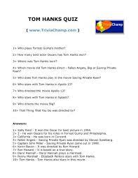 Tom hanks has played some of our most beloved movie characters. Tom Hanks Quiz Trivia Champ