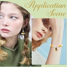 Amazon.com: SUNNYCLUE 1 B0X 12Pcs Bees Beads Lampwork Glass Beads Bulk Bee  Honeybee Bumblebee Animal Insect Cute 3D Hole Spacers Loose Beads for  Jewelry Making DIY Bracelet Necklace Key Chain Crafting Handmade :