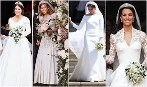 The couple are said to have started a relationship after meeting again at beatrice's sister princess eugenie's wedding to jack brooksbank in october 2018. Princess Beatrice Wedding Dress V Princess Eugenie Kate Middleton Meghan Markle Express Co Uk