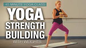 Why to incorporate weights in your practice. Yoga Strength Building With Weights 45 Min Yoga Class Five Parks Yoga Youtube