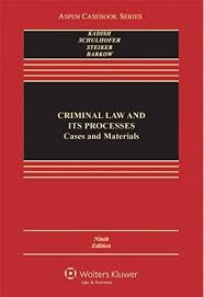 Comparative criminal justice systems 5th edition $14.99. Criminal Law And Its Processes Cases And Materials Aspen Casebook Series 9th Edition Sanford H Kadish Stephen J Schulhofer Carol S Steiker Rachel E Barkow 9781454817550 Amazon Com Books