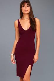Lulus Lulus Iconic Moment Plum Purple Bodycon Midi Dress Adorewe Com Midi Dress Bodycon Lace Bodycon Midi Dress Black Lace Bodycon