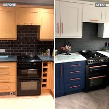 Floating crown molding no need to hire a second set of hands to hold your work, keeps crew costs down and the pinch props never call in sick! Get A New Look Kitchen For Just 400 Like This Savvy Homeowner