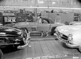 1958 Mercedes Assembly Line 190 Sl 8 X 10 Photograph Mercedes Benz 190 Mercedes Mercedes 300sl