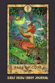 How to do a daily tarot draw step by step. Daily Draw Tarot Journal Page Of Cups Satyr One Card Draw Tarot Notebook To Record Your Daily Readings And Become More Connected To Your Tarot Cards Books Tarot Pocket 9781091613515 Amazon Com Books