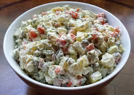 Culinary Mosaic Warm Soup Recipes Russian Potato Salad Potato Salad
