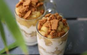 Verrine Fromage Blanc Pomme Banane Et Speculoos Recettes Cooking Recette Verrine Fromage Blanc Fromage Blanc Speculoos