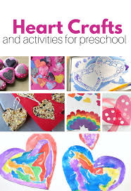 heart shape crafts activities for preschool no time for