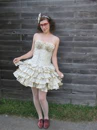 Fashionable Dress Made From The Pages Of An Old Thesaurus Dresses Beautiful Dresses