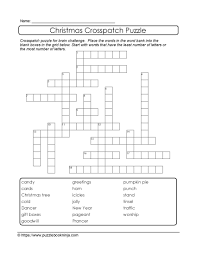 Free printable puzzles to support homeschooling, classroom and other learning environments. Crosspatch Puzzle Free Christmas Theme Christmas Puzzle Word Bank Xmas Puzzle