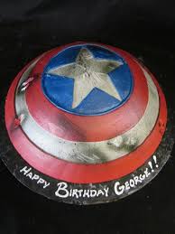 Captain America Shield Batterworn In Buttercream Captain America Cake Captain America Avengers Birthday