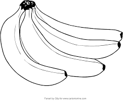 Desenho De Bananas Para Colorir