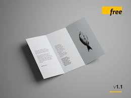 Trifold Brochure Mockup Folded A4 On Behance Brochure Mockup Free Brochure Mockup Psd Brochure Mockup Psd Free
