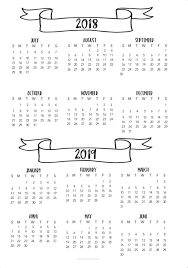 Free 2018 2019 Annual Overview Planner Printables Free Annual Calendar Printable Bullet Journal Printables