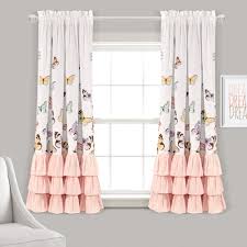 Shop for light pink window panels online at target. Flutter Butterfly Window Curtain Set Lush Decor Www Lushdecor Com Lushdecor